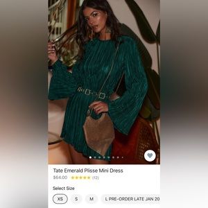 12th tribe tate emerald dress